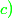 \textcolor{green}{c)}